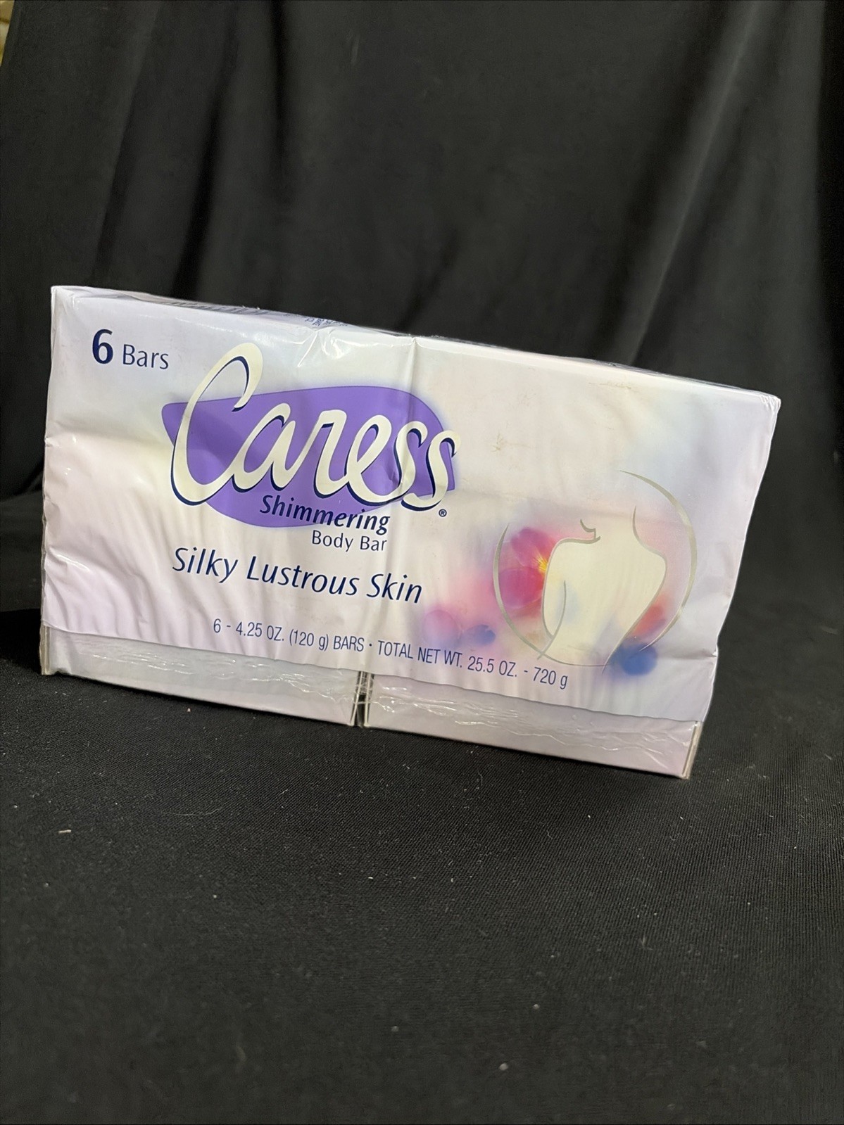Vtg Caress Shimmering Beauty Body Bar, 6 Bars 4.25 oz Silky Lustrous Skin