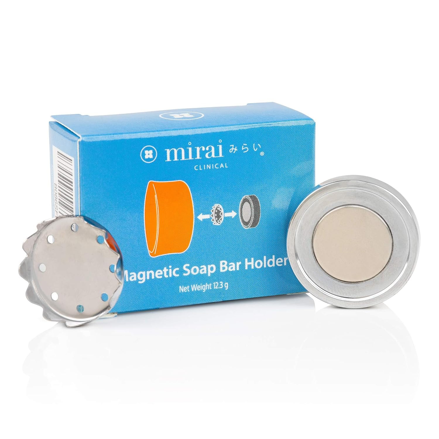 Clinical Persimmon Soap Bar with Magnetic Soap Holder – Nonenal Body Odor