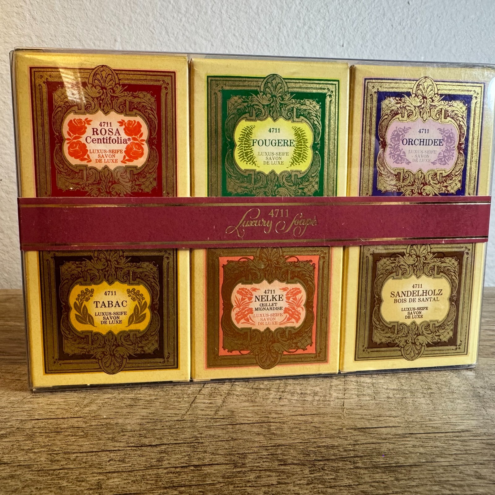 Vintage 1970s-80s 4711 Luxury Soaps, 6x1oz, Made in West Germany, Unique & Rare