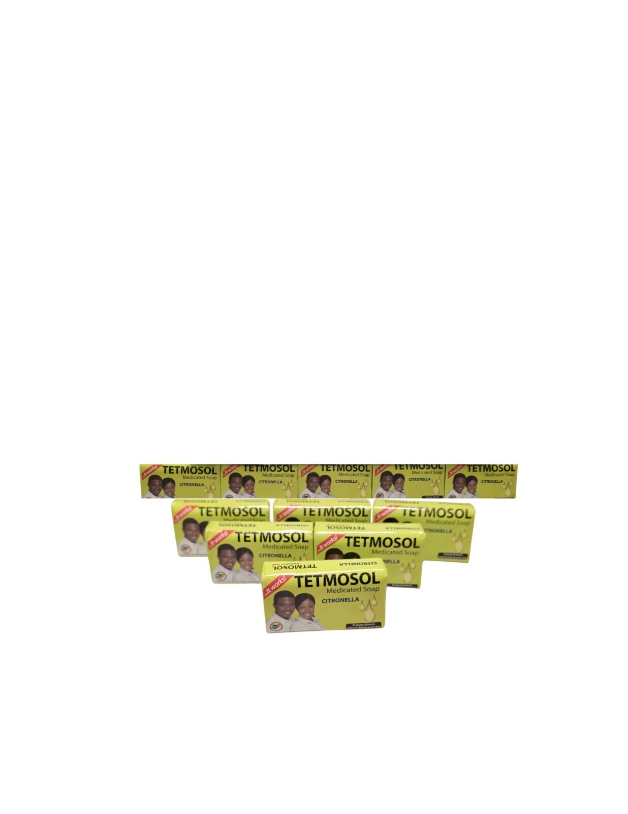 Tetmosol Medicated Antiseptic Soap Citronella (PACK OF 10) 120 g USA SELLER