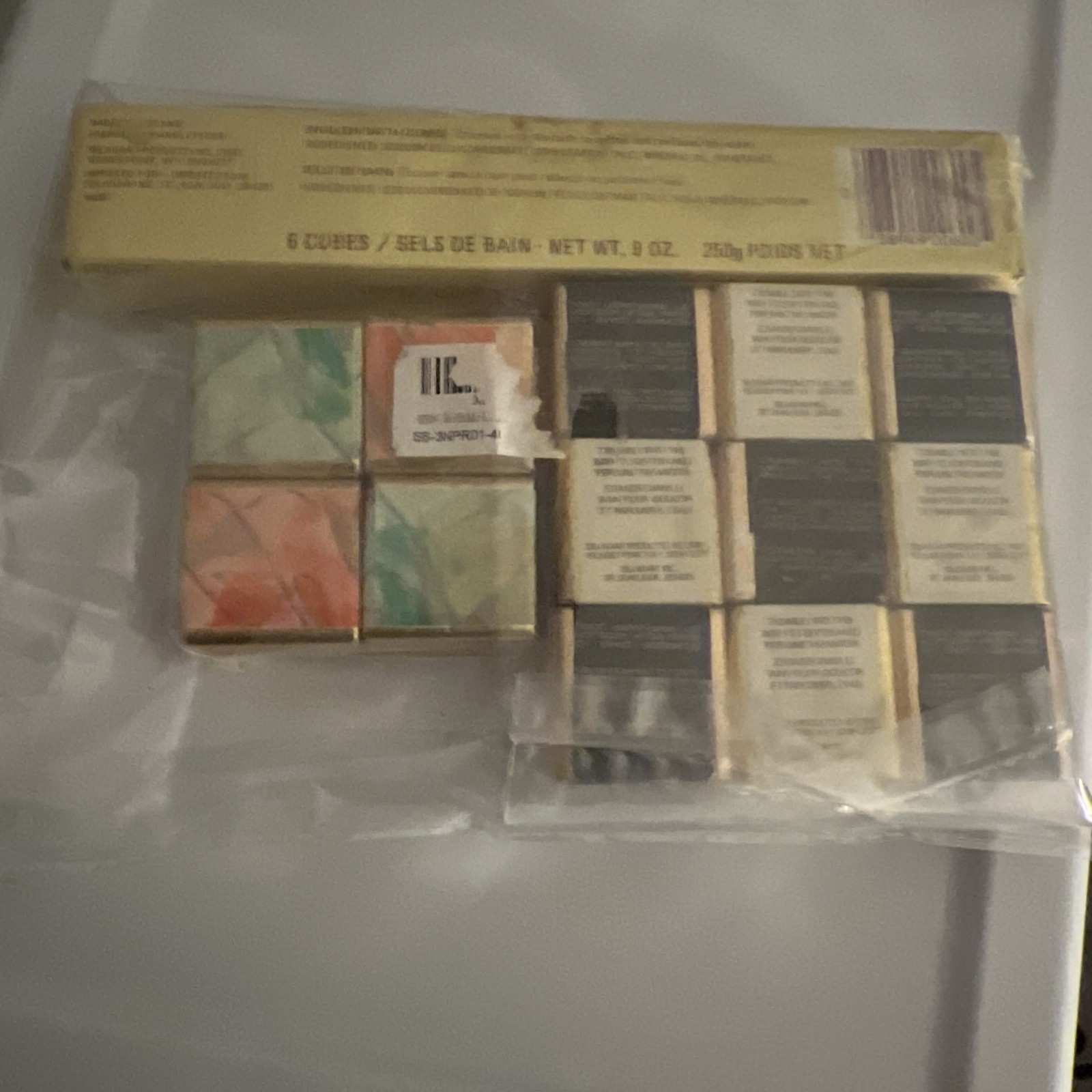 10 Vintage Delagar English Country Floral Bath Cubes + 9 English Unbranded Cubes