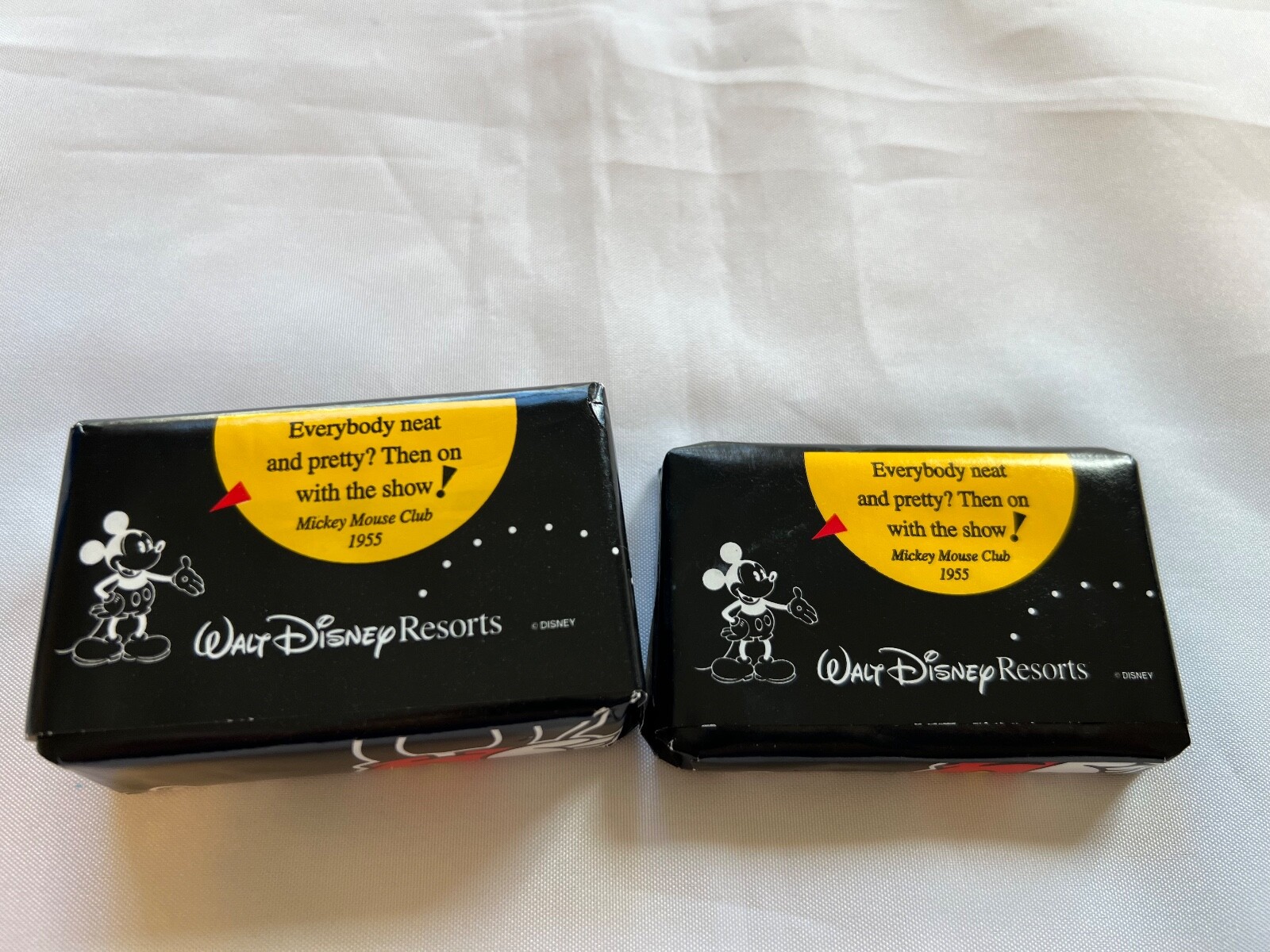 2 Bars Mickey Mouse Soap Walt Disney World Resorts 1 Facial Bar & 1 Bath Bar NEW