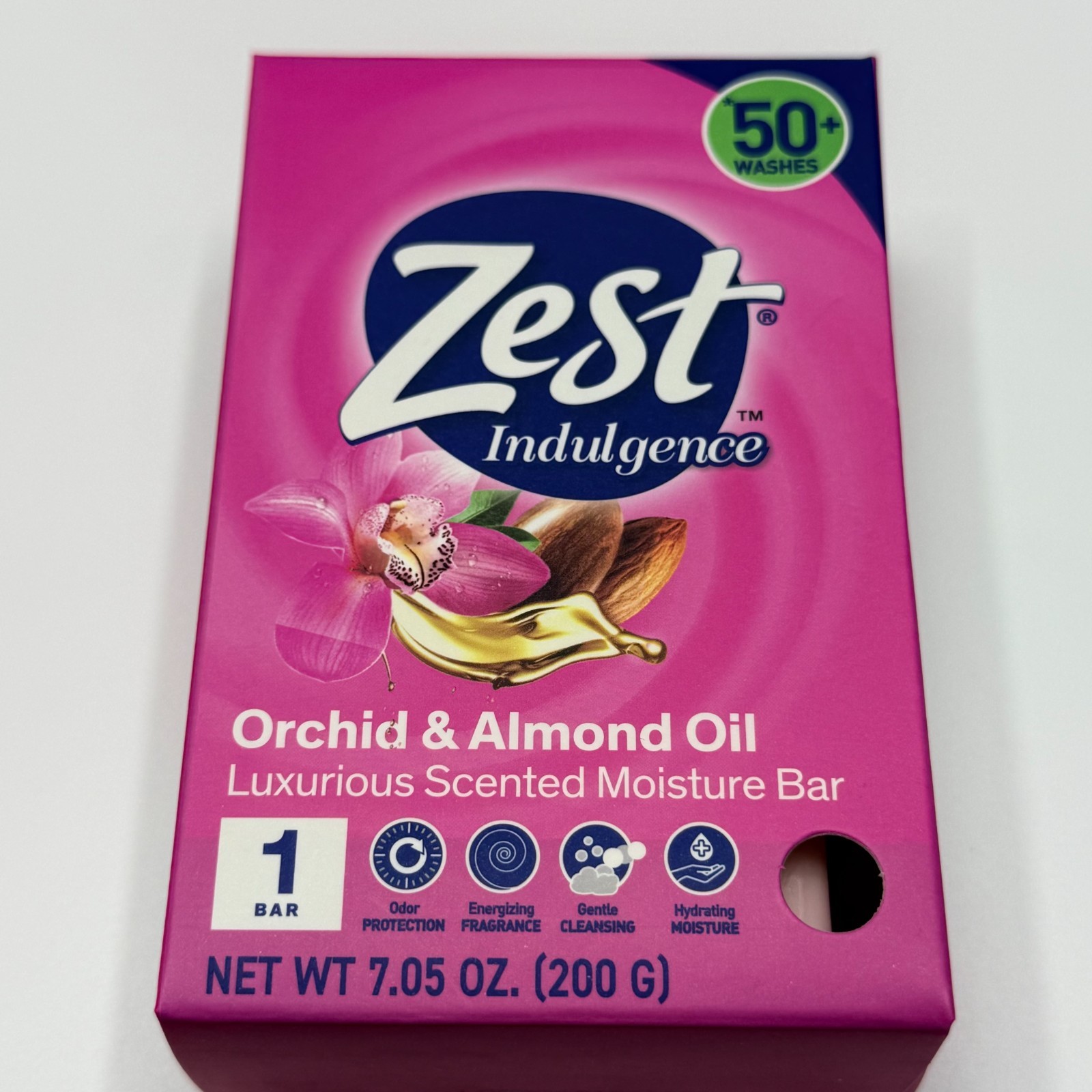 Zest Bar Soap Orchid & Almond Oil 7.05oz Lot Of 2 Luxurious Scented Moisture Bar