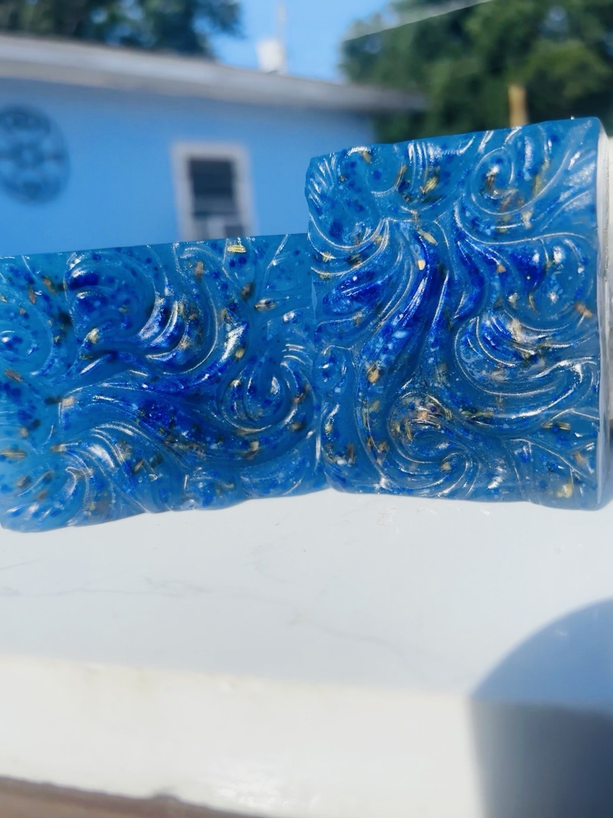 Jabón Ritual Body Bar Soap Anise & Fennel Handmade Blue