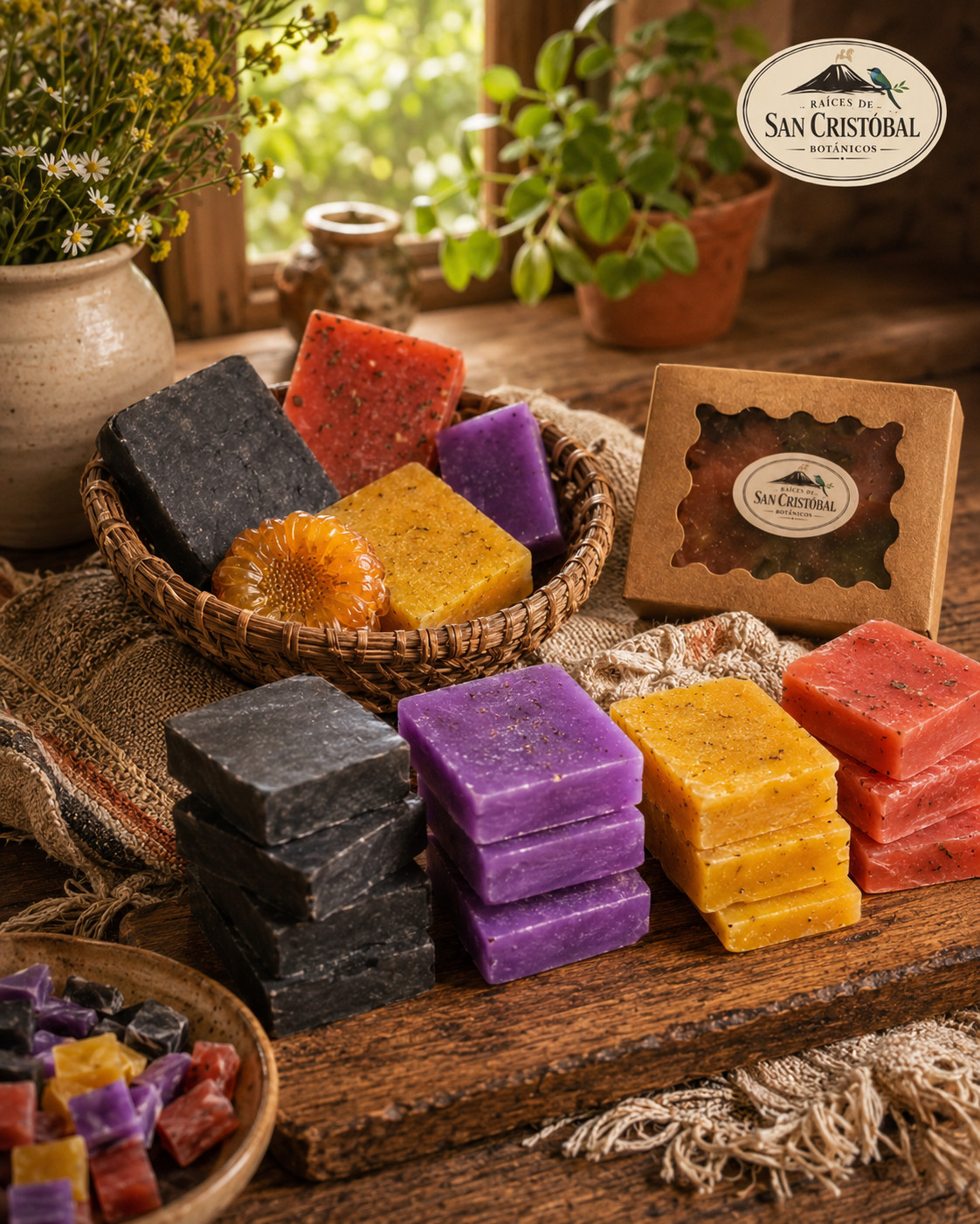 4 PACK Tropical Mango & Guava Soap Bars + FREE Lip Gloss Tin w/each Purchase