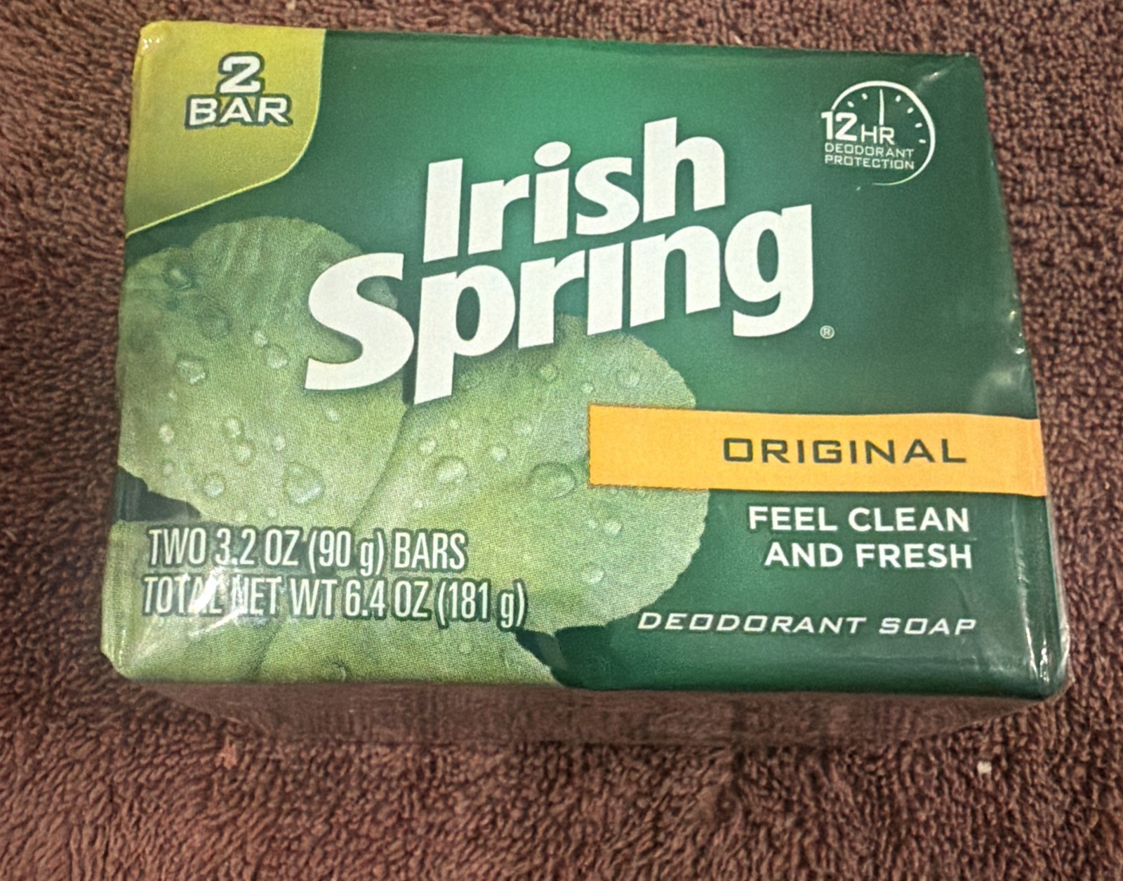 Vintage Irish Spring Bar Soap Mixed Lot of 8 Total Bars Package Bar NOS New