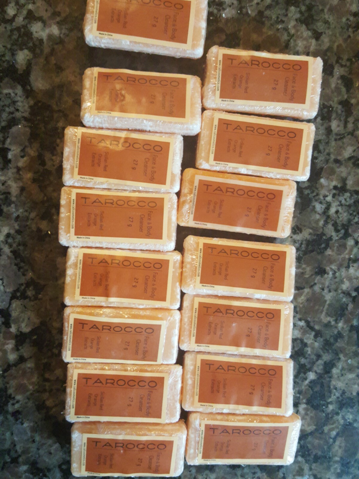 TAROCCO FACE & Body CLEANER 27g lot of 15 travel size Sicilian Red Orange extrac