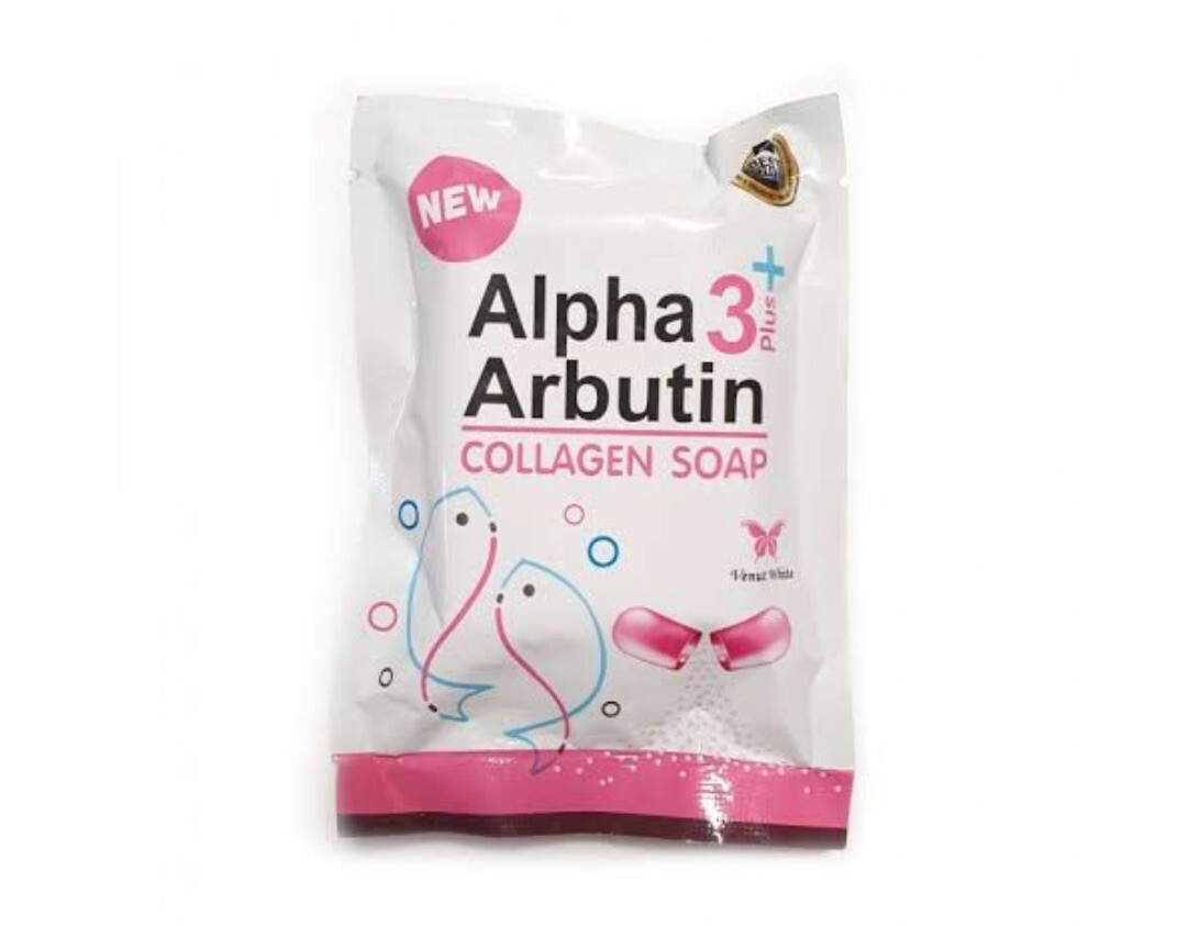 4x Alpha Arbutin 3 Plus Collagen Soap Precious Skin Radiance Light Brighten 80g.