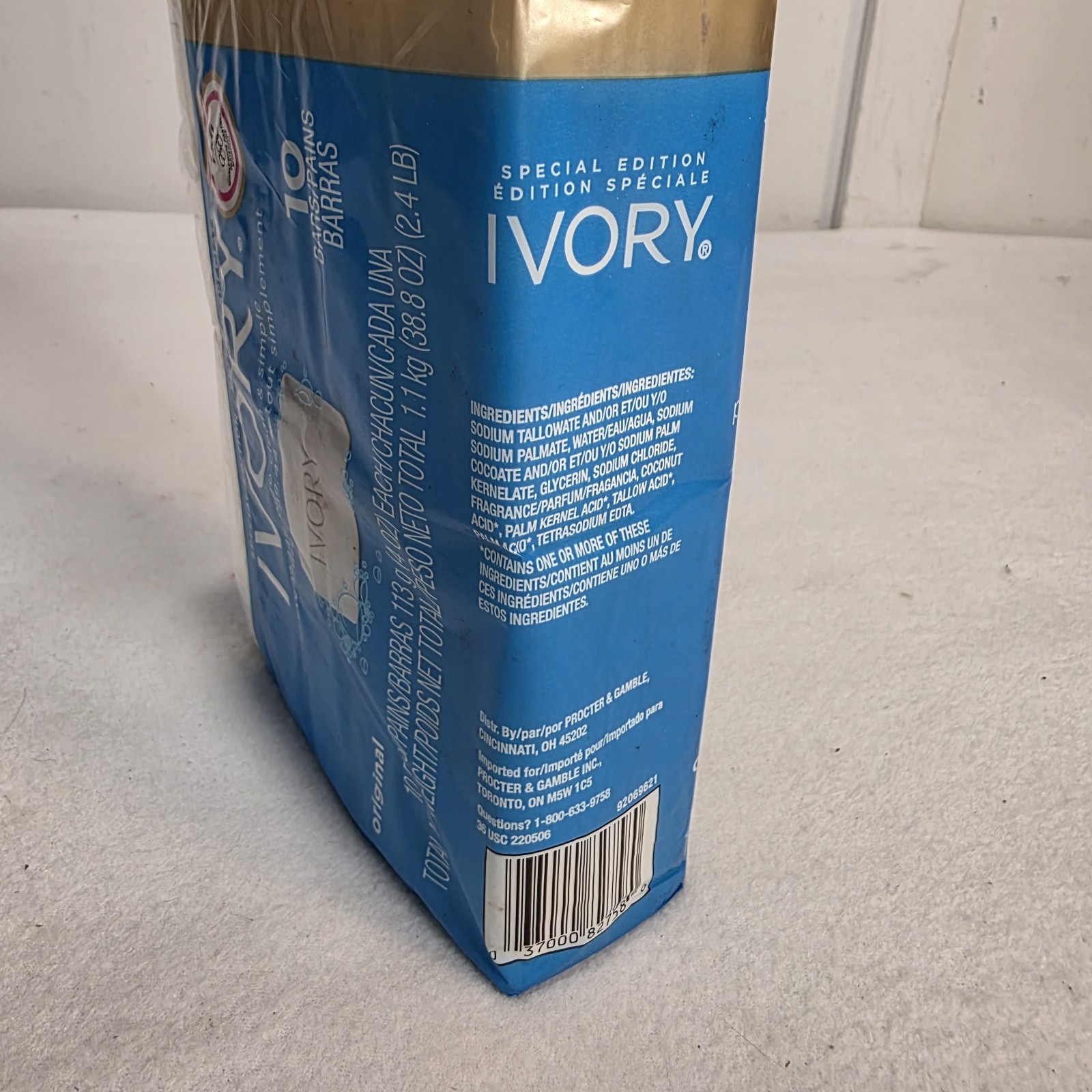 Original Ivory Bar 10 Soap 99.44% Pure Clean & Simple Special Edition