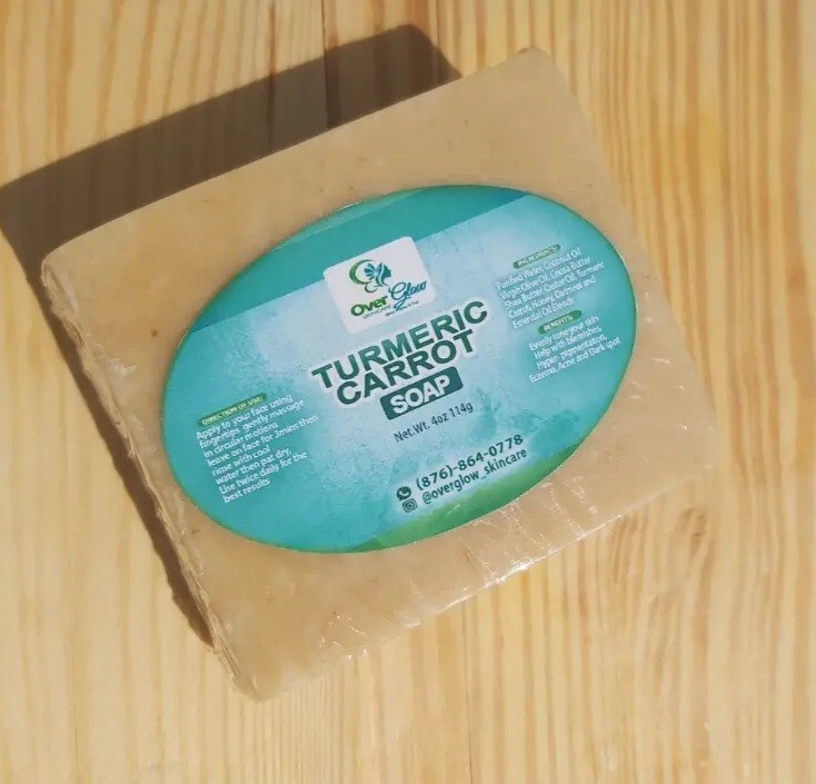 Turmeric Carrot Soap Face & Body 4oz