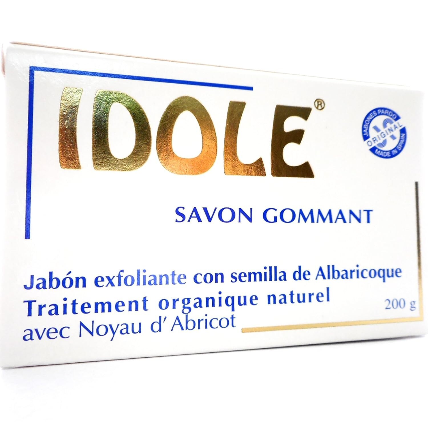 Idole Exfoliating Bar Soap with Apricot Seed Natural Organic Treatment 7oz