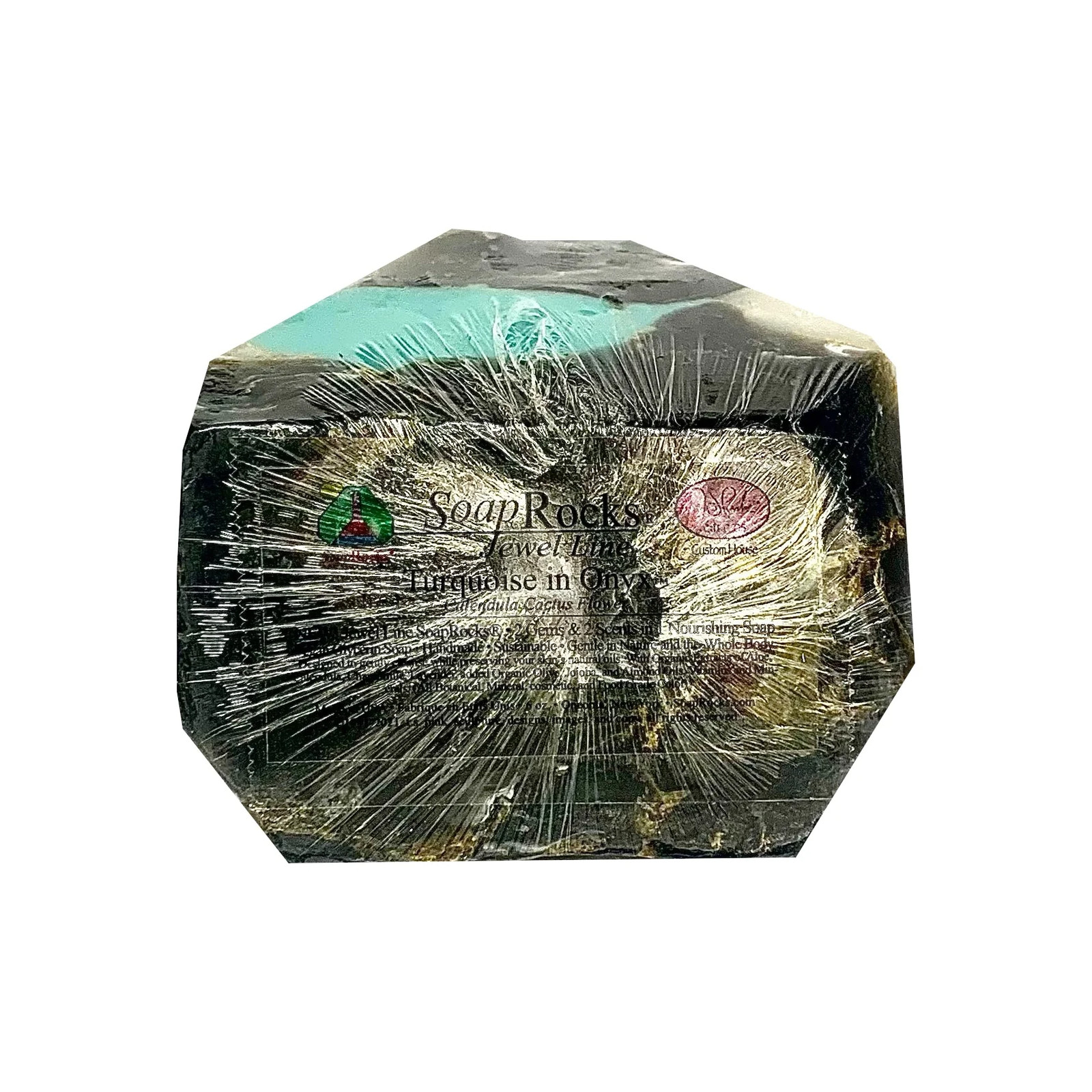 T.S. Pink SoapRocks Jewel Collection – Turquoise in Black Onyx