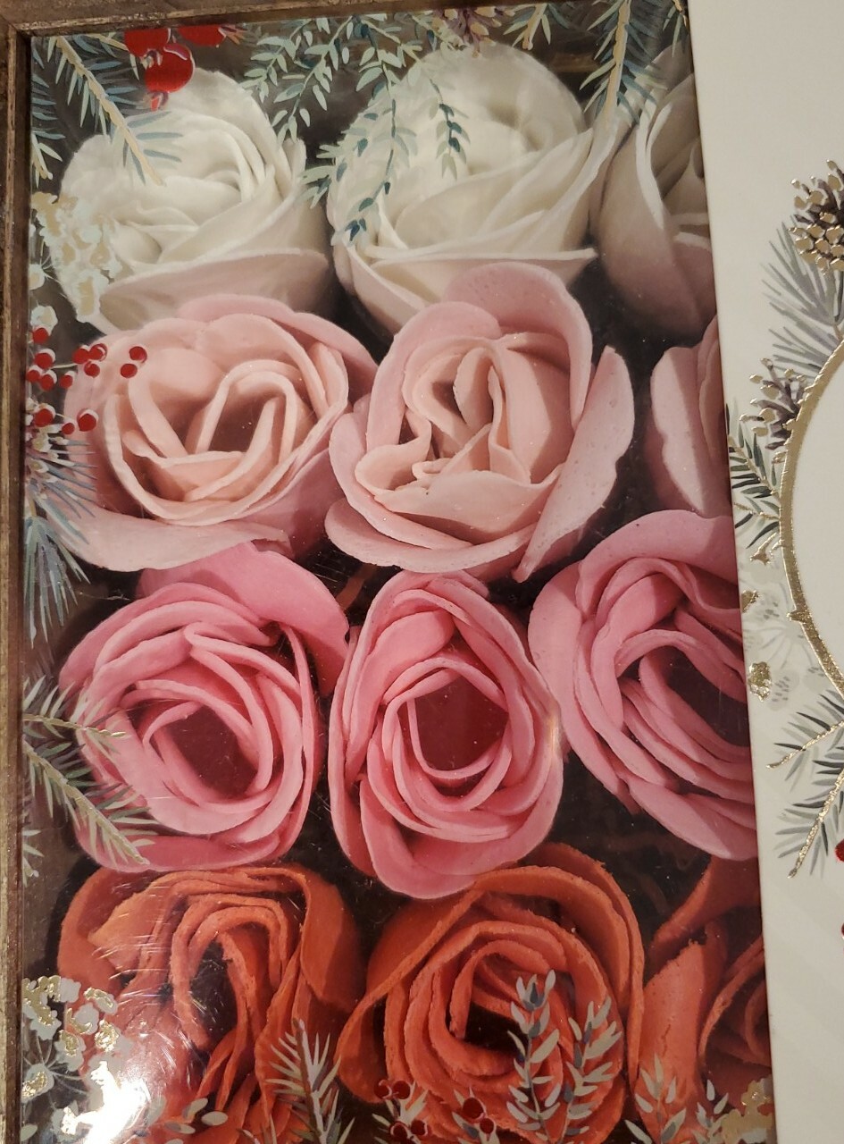 24 Fresh Roses Scented Bath Soaps Floral Soap Petals – Red, Pink, Lt Pink, White