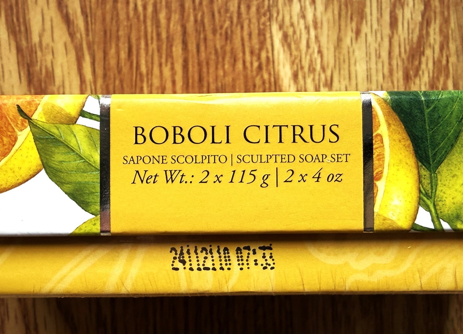 Boxed Soap La Florentina Italy Boboli Citrus Sealed 2 Rd Sculpted 4ozBars Agrumi