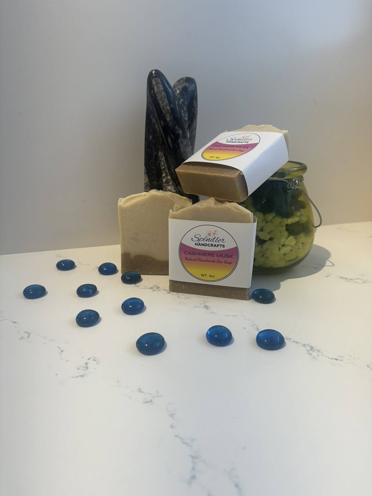 CASHMERE MUSK – Moisturizing Handmade – Homemade Lard Clay Bar Soap, wt. 4oz
