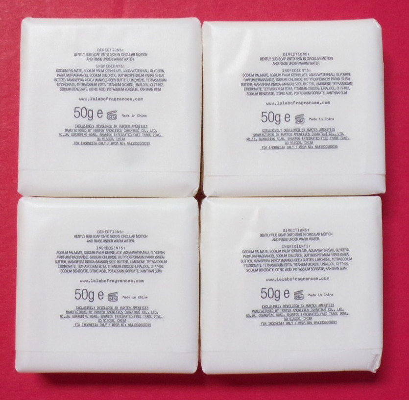 4 NEW LE LABO BERGAMOTE UNUSED 1.8 OUNCE WRAPPED BAR SOAPS PERFECT TRAVEL SIZE