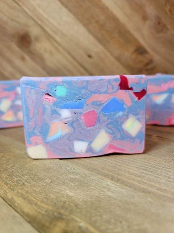 Snuggles Confetti Handcrafted Soap, Goat’s Milk Soap Bar, Colorful Soap