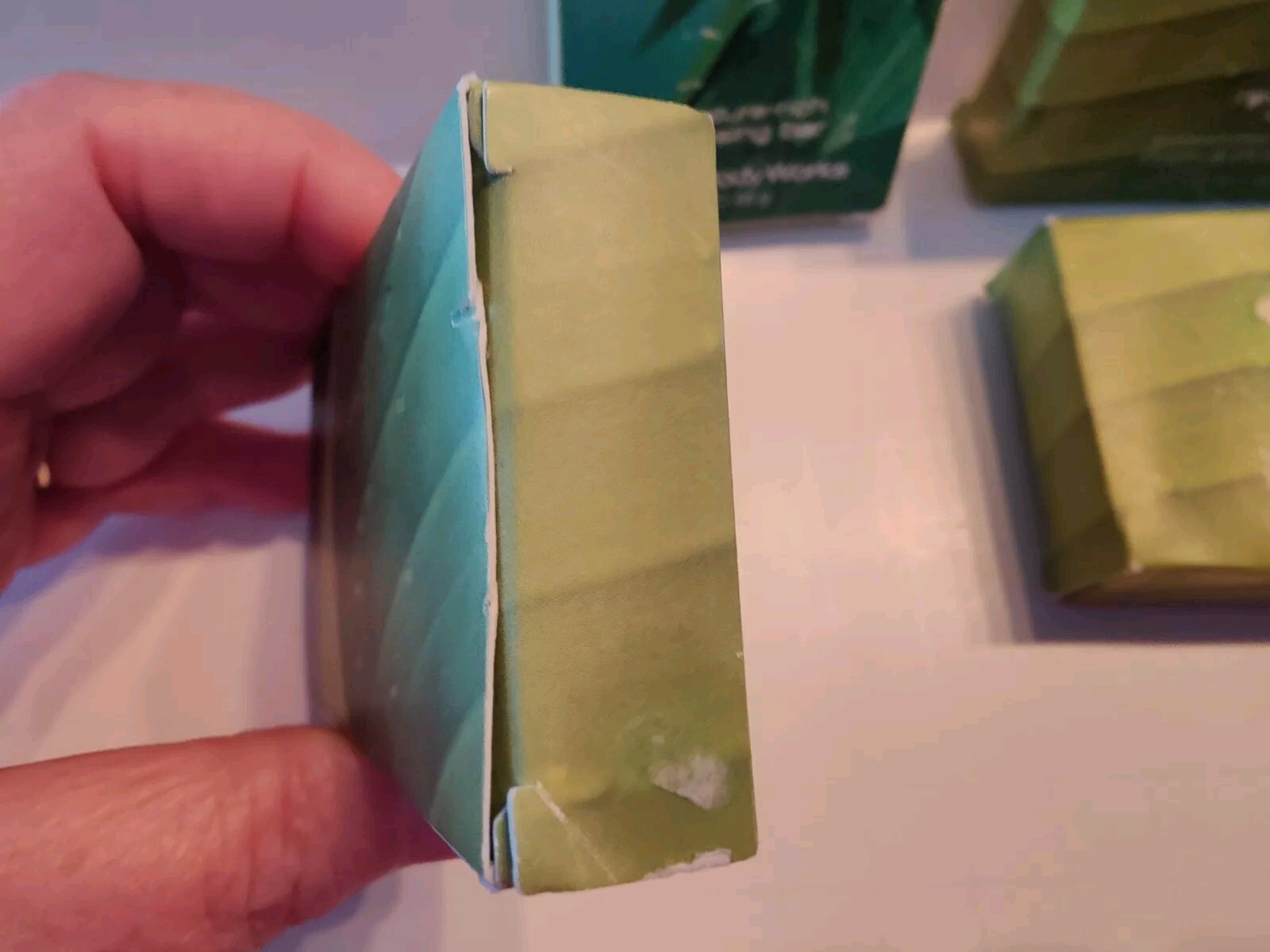 Bath & Body Works Rainkissed Leaves Soap Lot of 4, 2oz bars Total of 8oz NEW