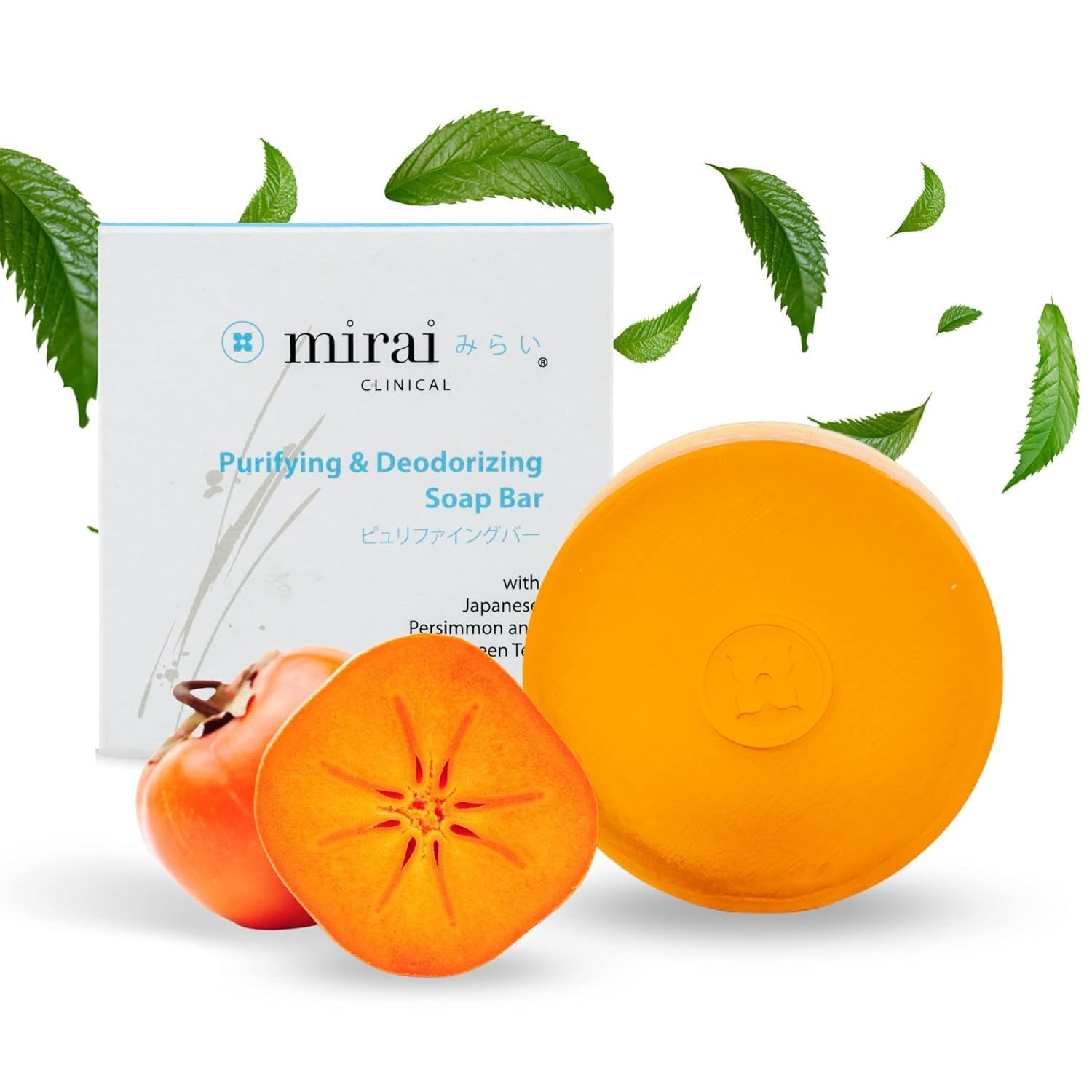MIRAI Clinical Persimmon Soap Bar for Old People Smell – Nonenal Solution – J…