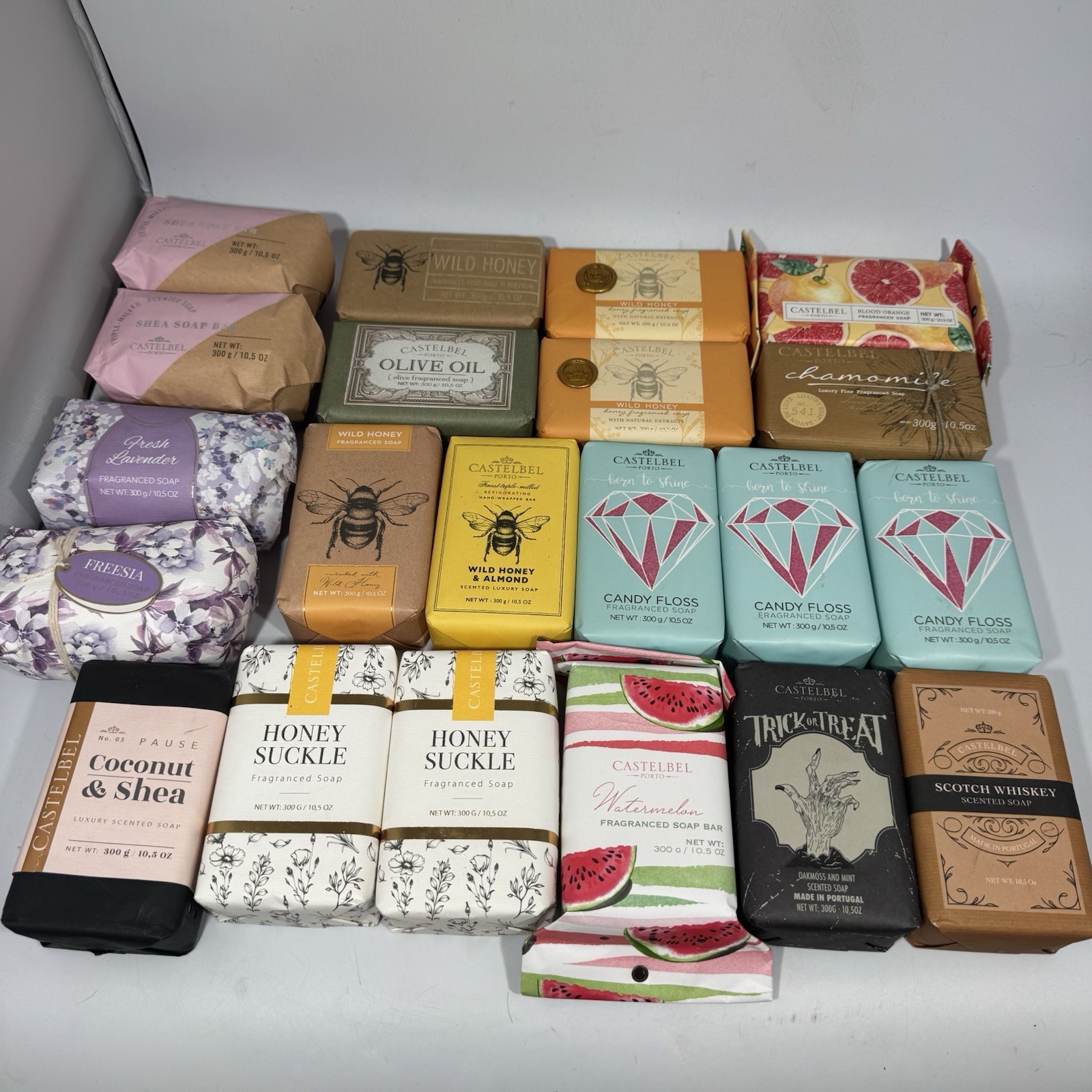 Lot Of 21 Bars Of Castelbel Luxury Soap Bar Made In Portugal Various Scents