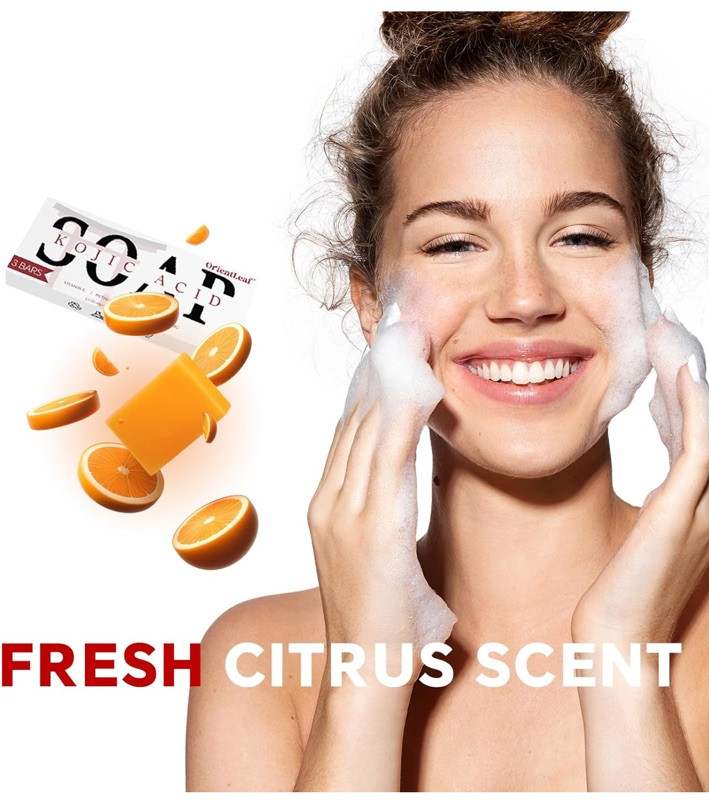 3PCS Tumeric Soap Skin Whitening Dark Spots lightening Acne Brightening Turmeric