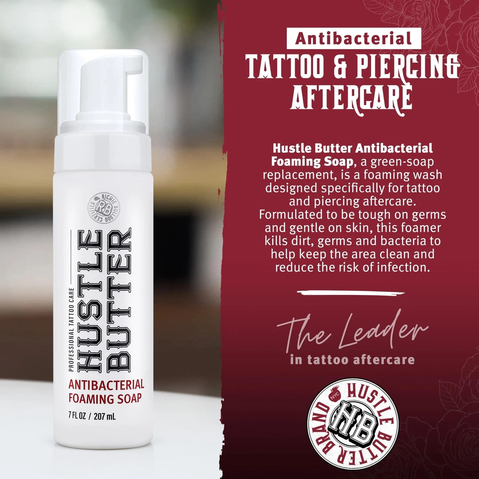 Hustle Bubbles Tattoo Aftercare Tattoo Soap Antibacterial Soap To Clean New T…