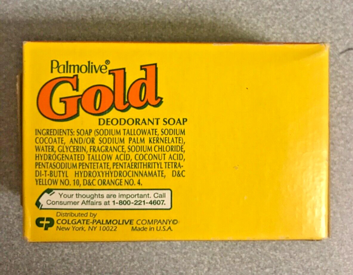 Palmolive Gold Deodorant Soap 3.2 oz NOS new sealed discontinued made USA