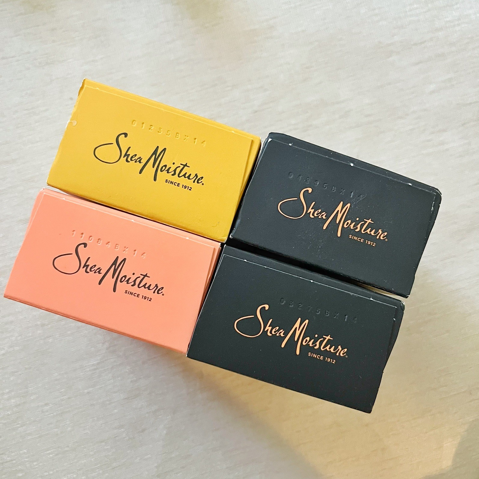 Lot of 4 Pack Shea Moisture Bar Soap 8oz Variety Scents New & Sealed