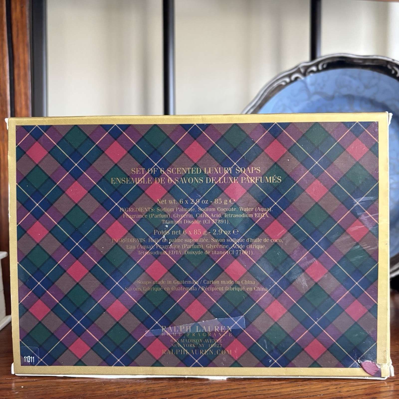LAUREN RALPH LAUREN HOLIDAY SPICE SIX SCENTED LUXURY FACTORY SEALED SOAPS NIB