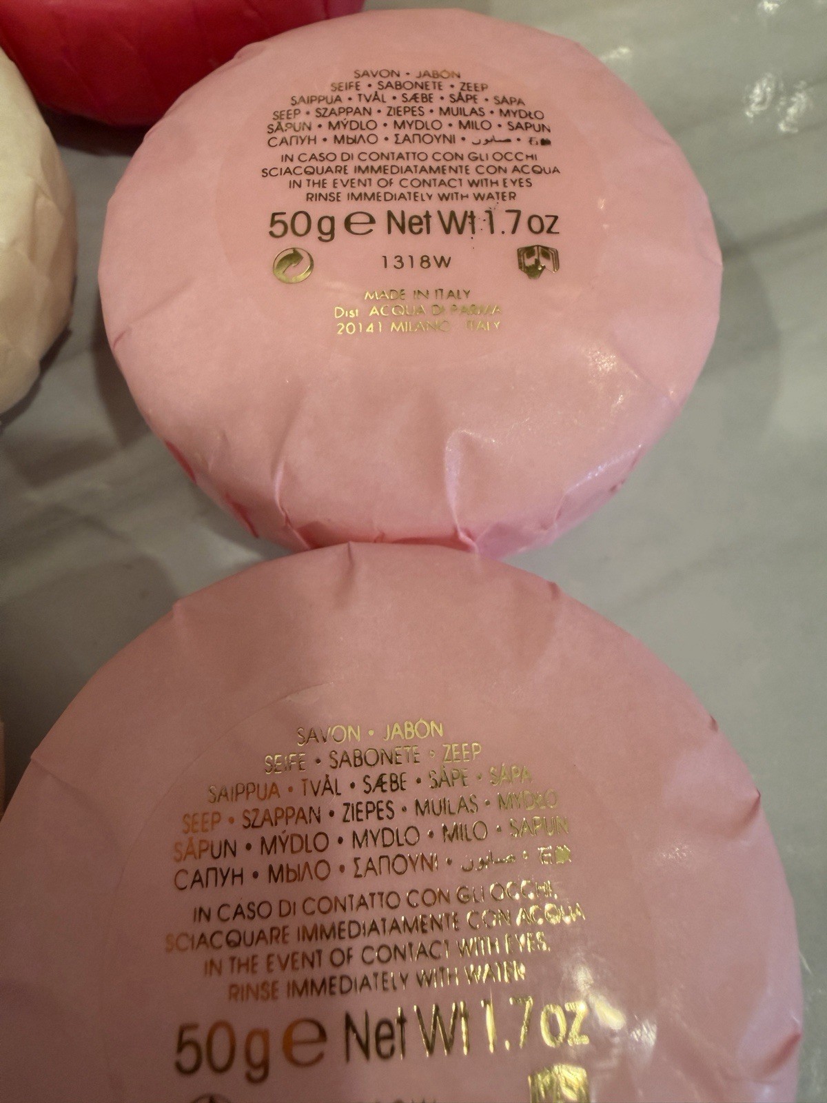 Rare Acqua di Parma 5 Pcs Le Nobili Soap Collection 2x 50g/ 1.7 oz