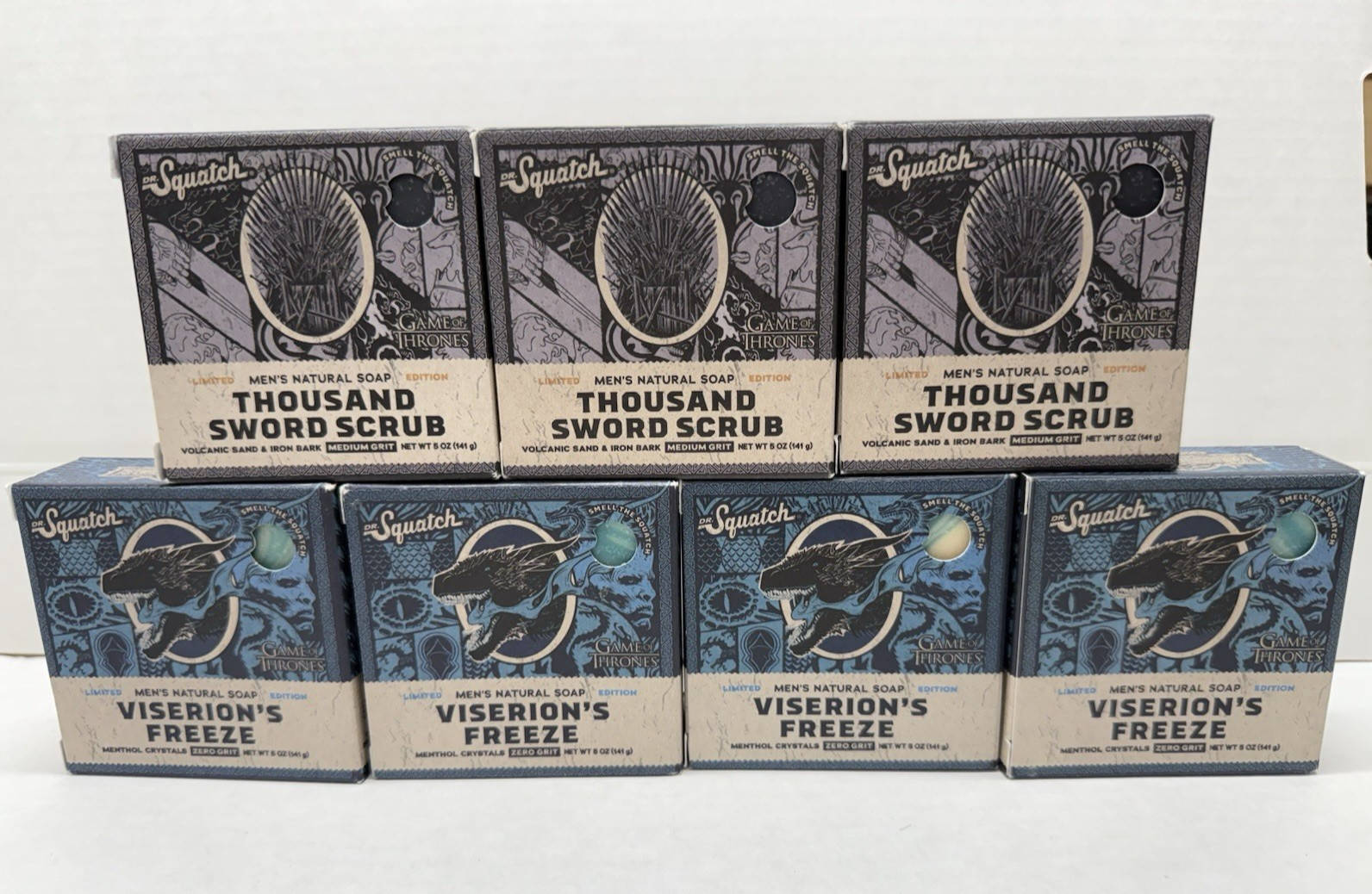 7 pcs. Dr Squatch Soap Thousand Sword Scrub – Game of Thrones – Limited Edition