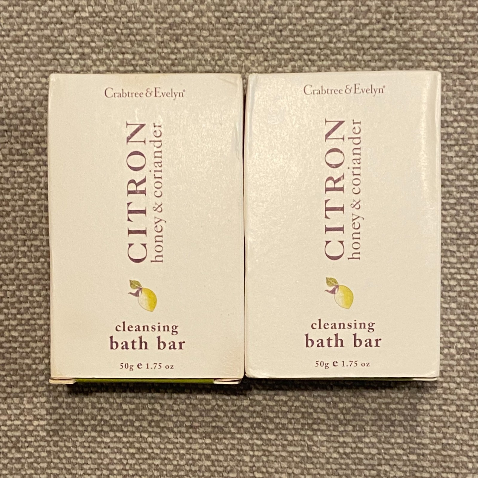 5 Crabtree & Evelyn Citron Honey & Coriander – 2 Bath Bars & 3 Gentle Face Bars