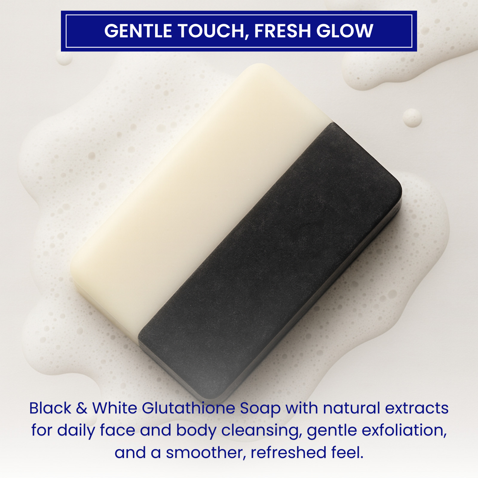 New Glutathione /Arbutin/Licorice Black&White Soap 120g Whitening&Bleaching Soap