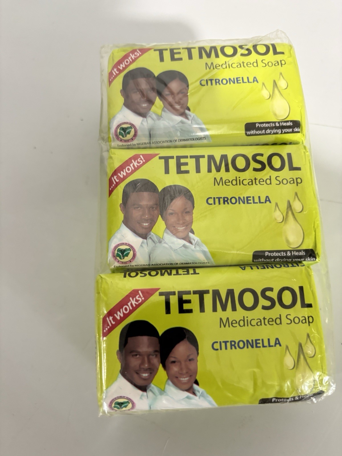 Tetmosol Citronella Medicated Soap Multipack 70g Green Solid Rectangular Bars