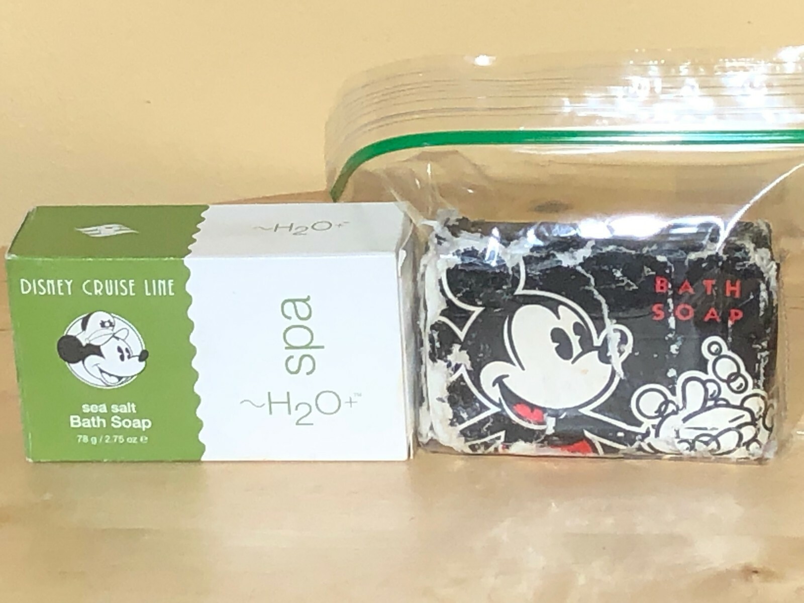Walt Disney Cruise Line Spa Sea Salt~Vtg Resort Mickey Mouse Bath Bar Soap HD29