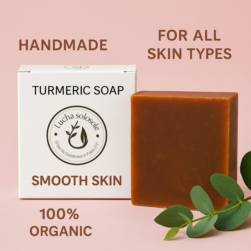 Tumeric Soap Skin Whitening Dark Spots lightening Acne Brightening Turmeric 100g