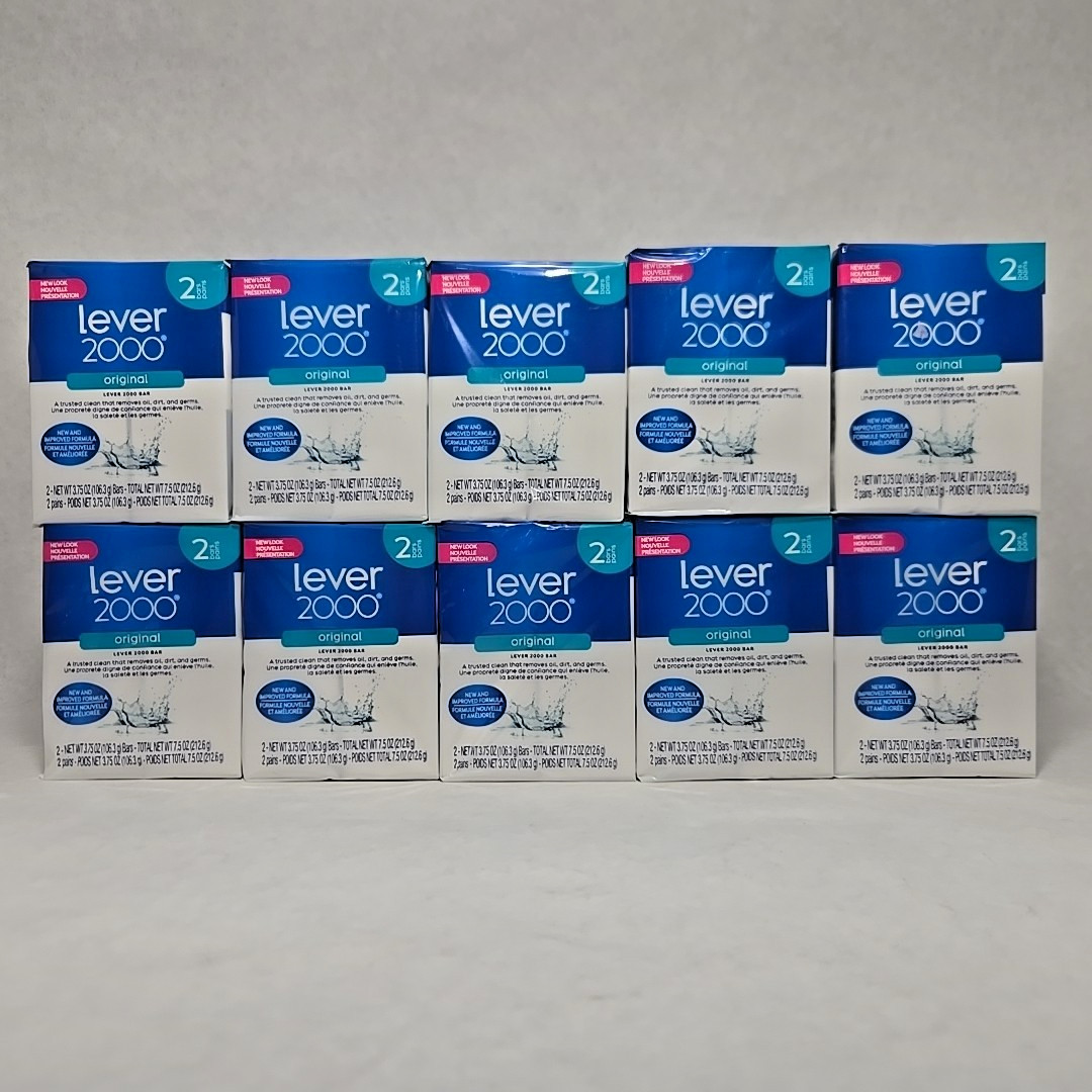 Lever 2000 Original Bar Soap 2 Packs Lot Of 10 Each Bar 3.75oz 20 In Total