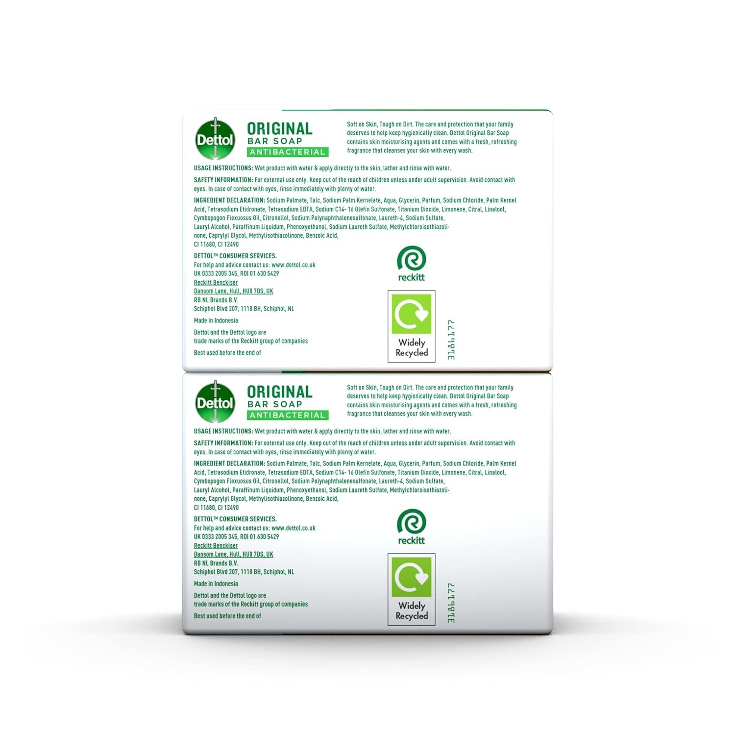 Antibacterial Bar Soap Duo 200g Total Scent Fresh Hygienic Body Cleanse
