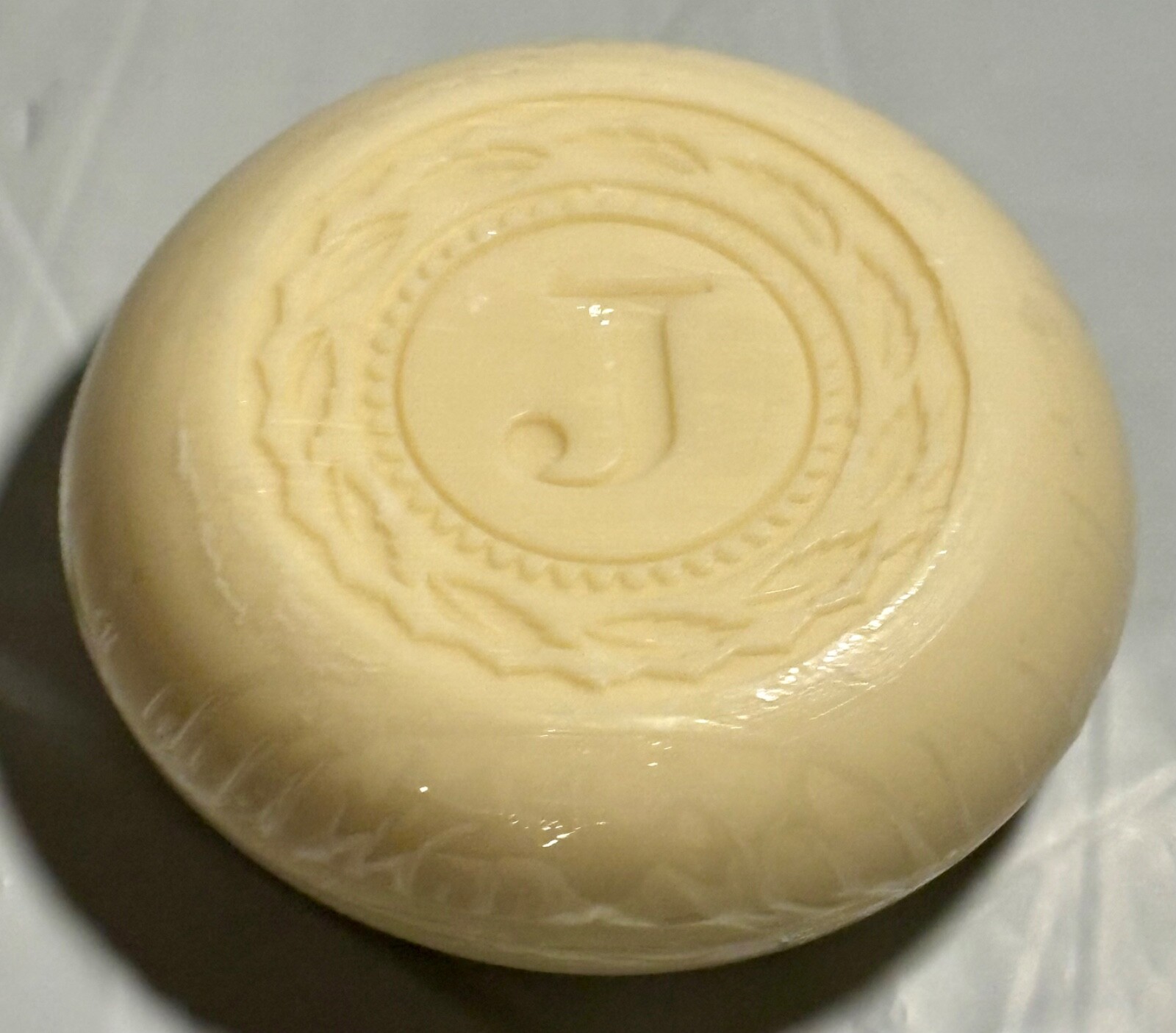 Punch Studio 5oz Lemon Verbena Monogram J Soap With Antique Designer Round Box