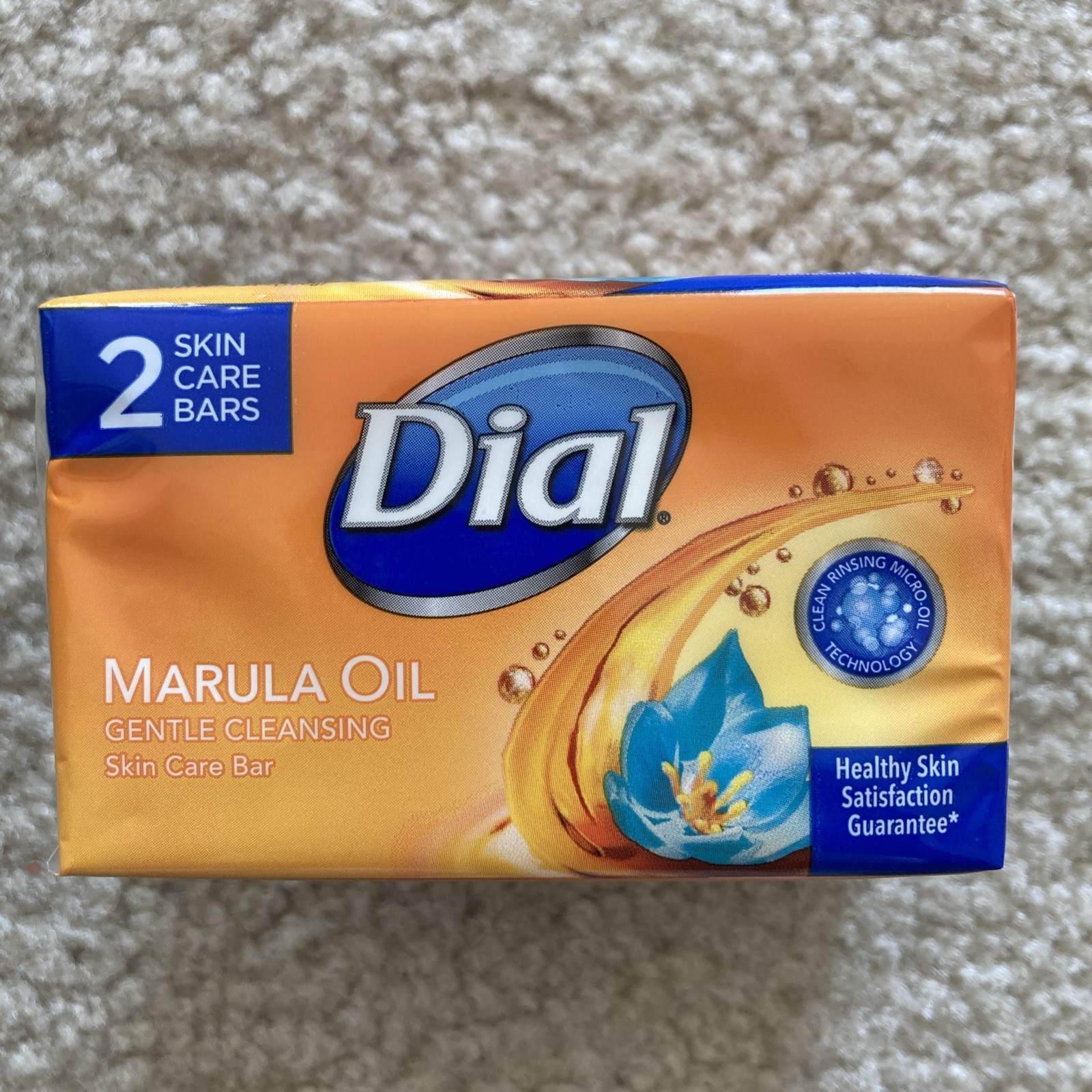 Dial Marula Oil Gentle Cleansing Skin Care Bar Rare 3.2 oz. 2 Pack New Retired