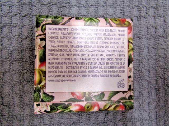 CRABTREE & EVELYN~~CRABAPPLE & MULBERRY~~TRIPLE MILLED SOAP 3.5 OZ NIP BIN