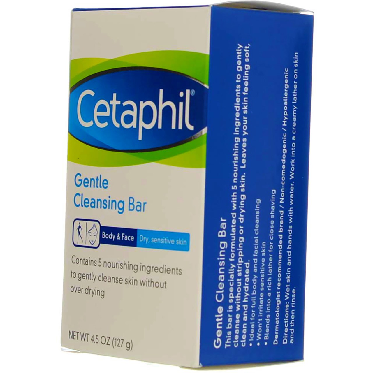 2 Pack Cetaphil Gentle Cleansing Bar, 4.5 oz