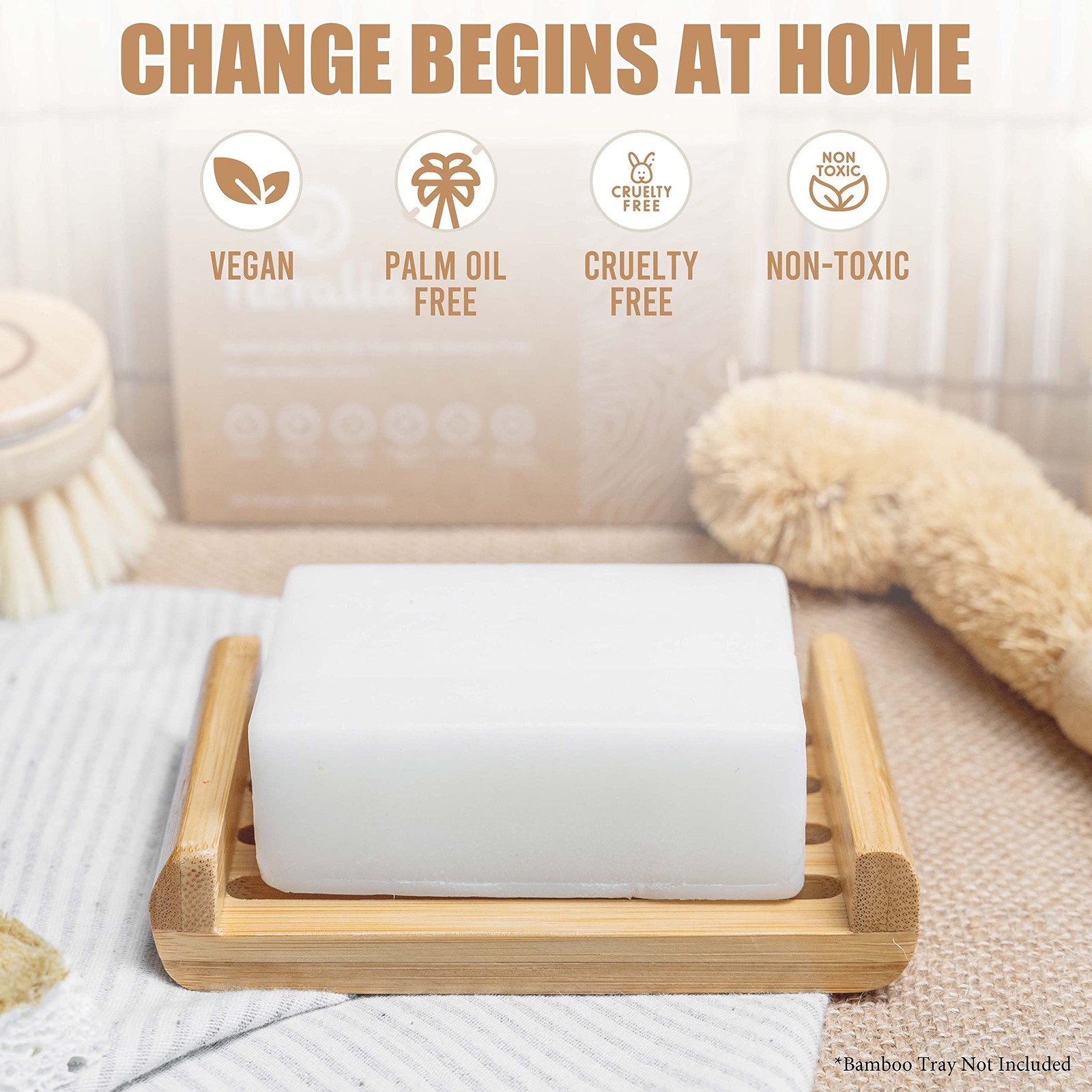 Lemon Dish Soap Bar Pack of 2 – Solid Dish Soap Block, Natural Non Toxic E