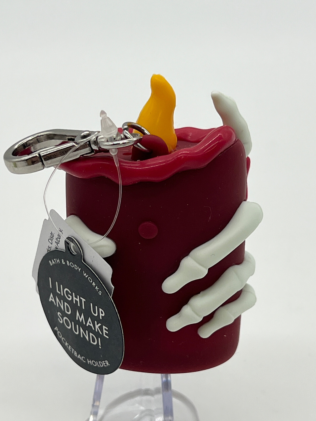 Bath & Body Works PocketBac Holder SKELETON HAND & LED CANDLE SOUNDS TOO