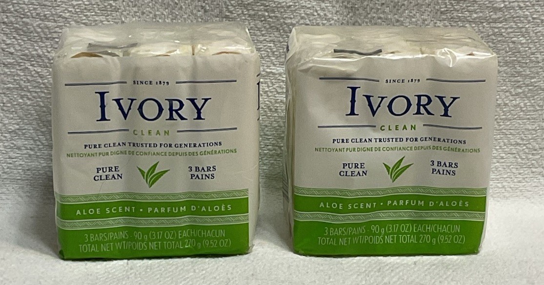 IVORY CLEAN (3-BARS) Aloe Scent Gentle NIP