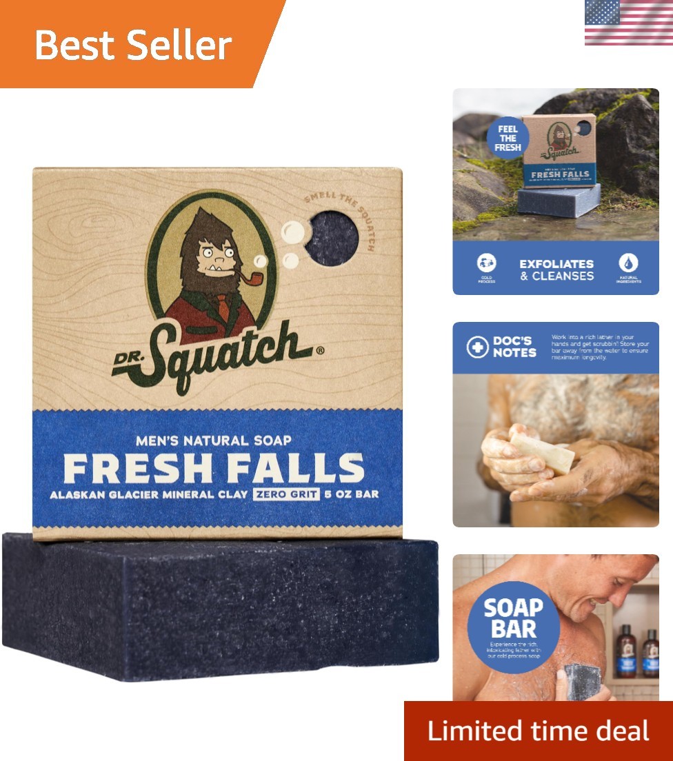Nourishing 5oz Men’s Bar Soap – Natural Cold Process with Fresh Falls Scent