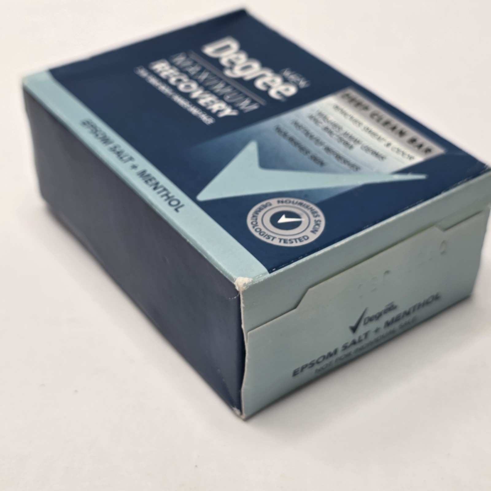 Degree Men Maximum Recovery Deep Clean Bar Soap Lot Of 3 Epsom & Menthol NIP