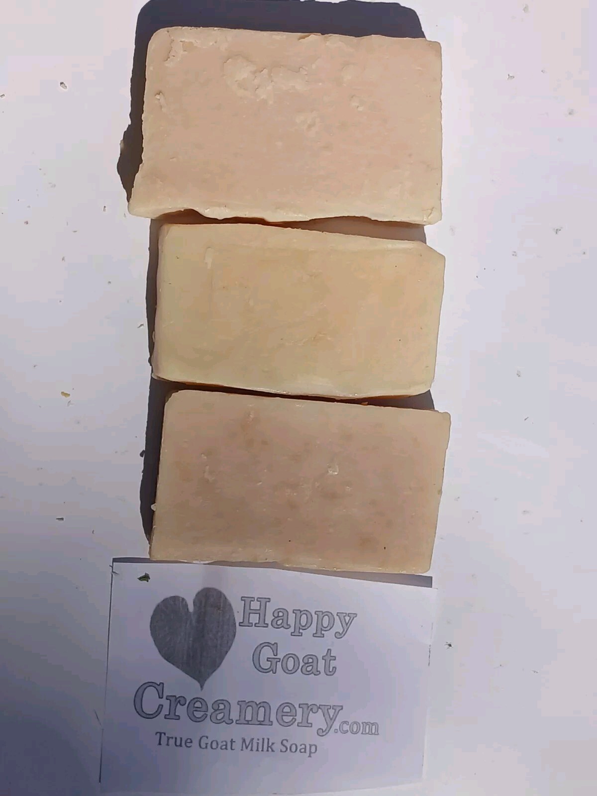 3 BARS CHEAP GOAT MILK SOAP HAPPY GOAT CREAMERY BERGAMOT LEMON PATCHOULI ROSE
