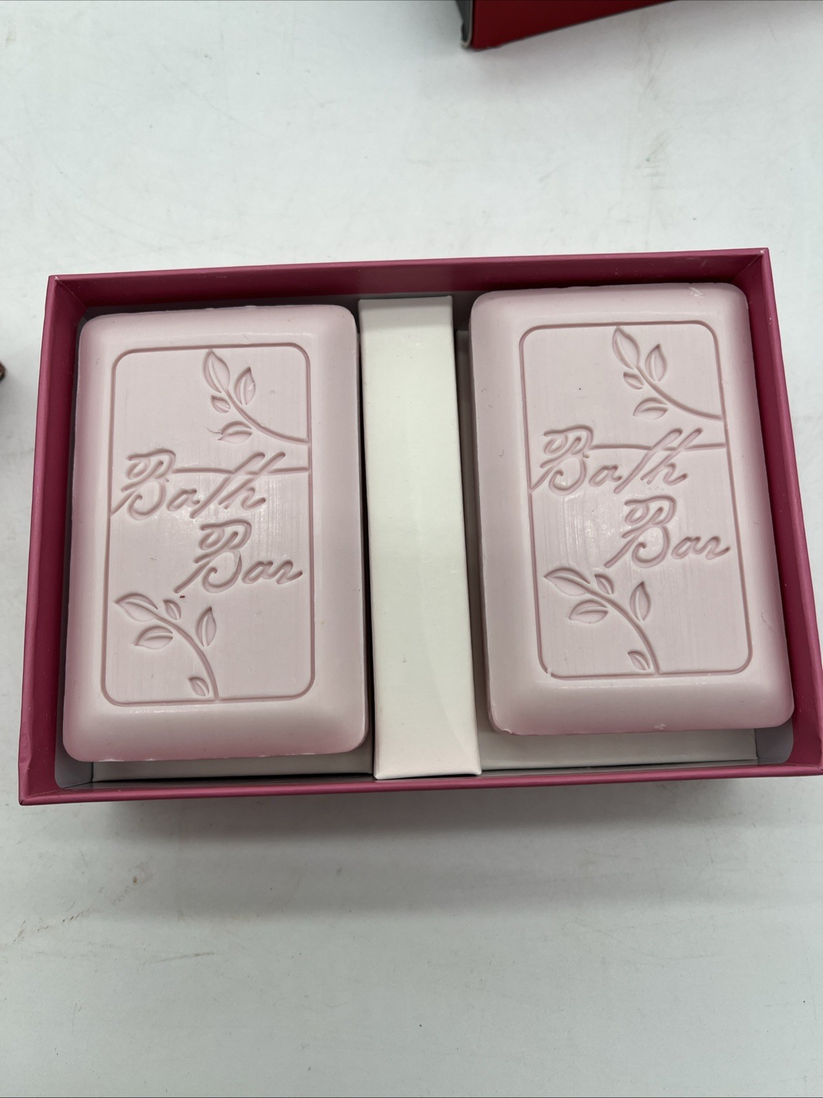 2 Rose Petal Scented Luxury Bath Bars 5.3 Oz Each 10.6 Oz Total