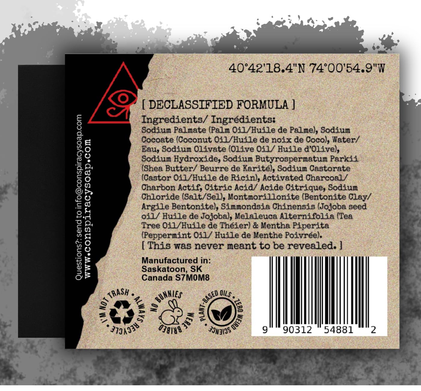 Premium Bar soap for Men, Activated Charcoal, Tea tree oil, Shea butter for A…